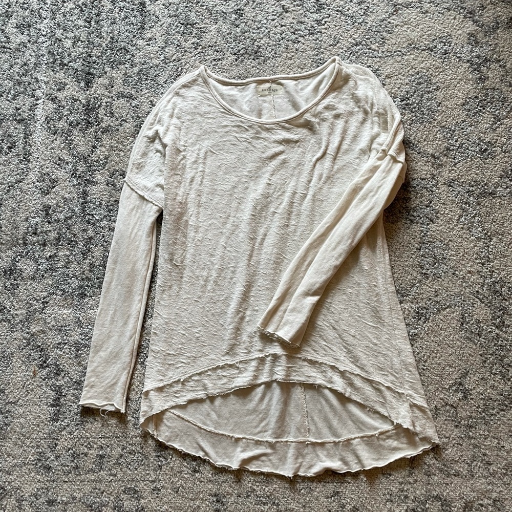Anthropologie cream sweater